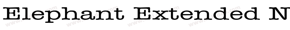 Elephant Extended Normal字体转换
